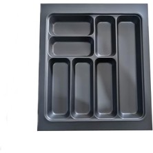 44X49 Cm. 7 Gözlü Antrasit Çekmece Içi Kaşıklık 40 * 40 Cm'e Kadar Kesebilirsiniz