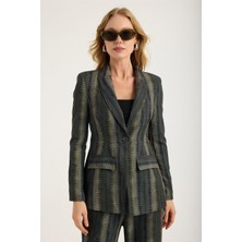 Home Store Piton Desen 2 Cep Kapaklı Ceket