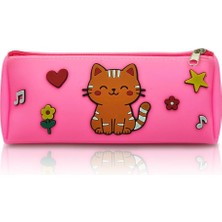 Omilife Kedi Tasarımlı Pvc Kalem Kutusu – Dayanıklı Silikon Yapı, Çocuklar Için Şık ve Pratik Saklama Kutusu, Çevre Dostu ve Uzun Ömürlü