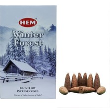 Storeg Hem Winter Forest 2 Paket Toplam 20 Adet Geri Akış Konik Tütsü