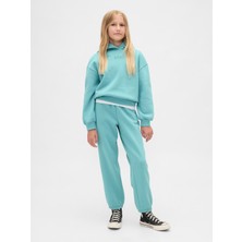 Gap Kız Çocuk Turkuaz Vintagesoft Gap Logo Jogger Eşofman Altı