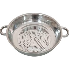 Çelik Kulplu Çok Amaçlı Makarna Süzgeçi