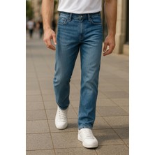 Cedy Denım Erkek Yüksel Bel Boru Paça Kot Pantolon Reguler Fit Jean C336