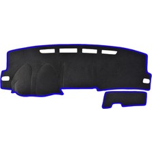 Misda Store Torpido Koruma Halısı Siyah Kenar Renk Mavi Toyota Coralla 2006-2012 ile Uyumlu