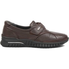 Celal Gültekin Kadın Kahverengi Kalın Tabanlı Deri Ayakkabı