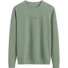 Tommy Life Erkek S-Shirt O Yaka Mint Yeşili Erkek Sweatshirt