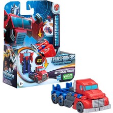 Earthspark Optimus Prime Aksiyon Figürü, 10 Cm, 1 Adım Havaya Atma, 6 Yaş ve Üzeri Çocuklar Için Oyuncak