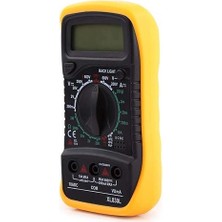 Misda Store Dijital Multimetre Voltmetre Ampermetre Multimetre Multimetre Ac / Dc Voltmetre Direnç Akım Volt Ohm Test Cihazı Metre Mavi Arka Işık