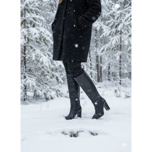 Anora Hakiki Deri Kadın Çizme - Kalın Topuk 25HSY1976