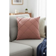 Nisahometeks Leke Tutmaz Silinebilir Kapitoneli Kırlent Yastık Kılıfı