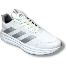 Cakgo Adistar 018-26 Baskı Deri Anatomik Erkek Sneaker Beyaz Buz