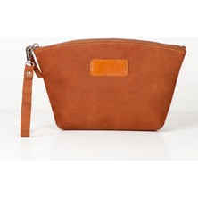 MCM Group Luna Kadın Seyahat Kozmetik Bakım Makyaj Çantası Organizer Tan Rengi