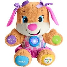 Fisher Price Eğitici Köpekçiğin Kız Kardeşi Renkli Yumuşak Oyuncak Bebek
