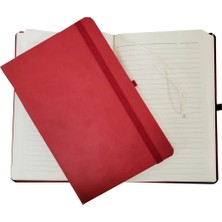 MCM Group Kırmızı Renk Termo Deri Defter