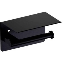 Omg Si Eco Tuvalet Kağıtlık, Etajerli - Mat Siyah