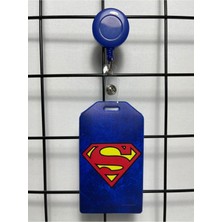 Hediyebum Superman Lacivert Dik Yaka Kart Kılıfı