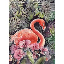 Misda Store Puzzle 41097 Flamingo - 1000 Parça - Tatiana Plovetskaya