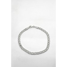 Oya Silver Klasik Gümüş Erkek Zincir Bileklik