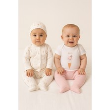Kidaxi Kız Bebek 4\'lü Baskılı Takım (1-3 / 3-6 Ay)