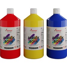 Mena Rise Rose Kırmızı, Mavi, Sarı Akrilik 3'lü Set 3X1000 gr