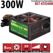 Nil Avm Powerboost BST-ATX300R 300W 12 cm Kırmızı Fan Atx Psu Retaıl Box (Kutulu)