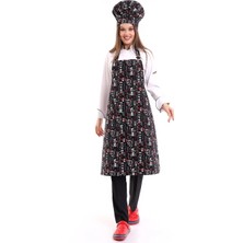 Desenli Askılı Önlük - 3106 China Baskı