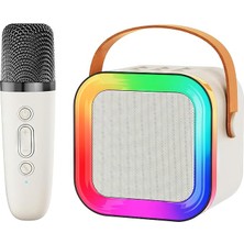 Misda Store Karaoke Makinesi Bluetooth Hoparlörlü – Kablosuz Mikrofonlu Taşınabilir Çocuk Karaoke Cihazı, LED Işıklı Ses Değiştirici, Doğum Günü Hediyesi Oyuncağı, 4-12 Yaş Kız ve Erkek Çocuklar Için