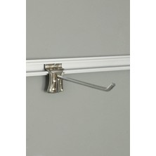 Modern Raf Kanallı Panoya Lüks Krom Kanca 10 Cm-Krom