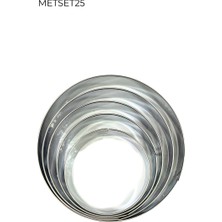 Pastry Planet Metal Yıldız Kardanadam Düz Volovan / Kurabiye Kalıbı 6 Adet