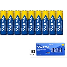 Varta Endüstriyel Pro Alkaline Aaa Ince Pil 10'lu Paket