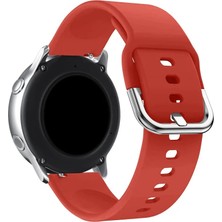 MobaxAksesuar Samsung Galaxy Watch 3 Gear S3 Kordon 45MM 46MM Kordon Silikon Bileklik Kopçaklı Kordon Bhr