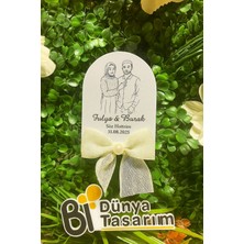 YD Shop Uv Baskı Pleksi Magnet Söz, Nişan, Nikah, Düğün, Kına, Doğum Günü 15 Adet