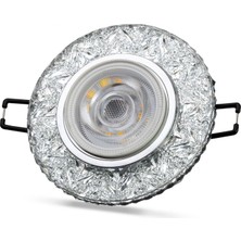 MCM Group Noas YL65 1677 Hektor LED Çerçeveli 4000K Kristal Cam Spot Kasa - Priz ve Anahtar Için Uyumlu Çerçeve