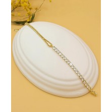 Nevoka Taşlı ve Zincirli Modern Bileklik