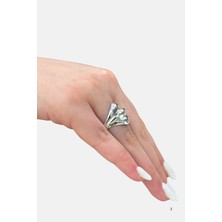 Oya Silver Impériale Modern Tasarım Gümüş Kadın Yüzük