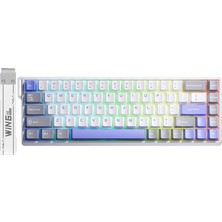 Storemax Aula WIN68 He Max Manyetik Klavye Trigger Wing Chun Switch 8000Hz Rgb Tkl Hot Swap Oyuncu Klavyesi Mavi