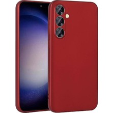 Samsung Galaxy S23 Fe Için Kılıf Silikon Mat Renkli Kılıf Prem Kırmızı