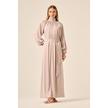 Ftz Women Kadin Ipek Saten Elbise  Taş 31208