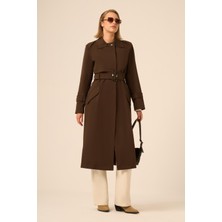 Ftz Women Kadın Trenç Kaban  Acı Kahve 31211