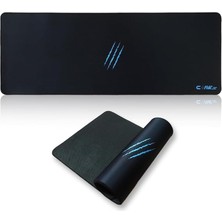 Soft 80X30CM Mikrofiber Yüzey - Kaydırmaz Kauçuk Zemin - 3mm Kalınlık - 360 Derece Dikiş - Kolay Temizlenebilir Xl Mousepad