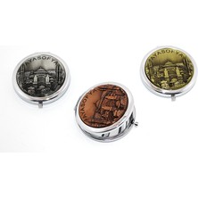 Metal Ayasofya Kabartmalı El Aynası