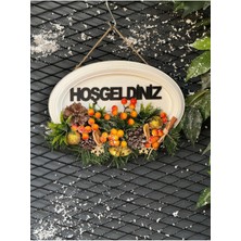 TASARIMHMODA Yılbaşı Konsept Ahşap Kapı Süsü No:4