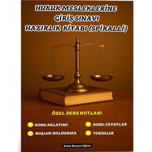 Enine Boyuna Eğitim Hukuk Mesleklerine Giriş Sınavı Hazırlık Kitabı (Spiralli)