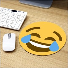 Gülen Surat Emoji Tasarımlı Mousepad - Mouse Pad - Fare Altlığı