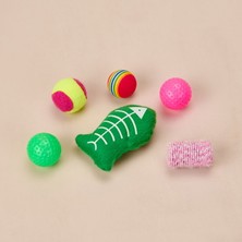 Kpm 6'lı Kedi Oyuncağı - Renkli