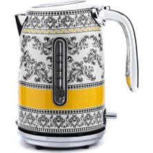 Mena Rise Gem Margery 1.7 Litre Desenli Su Isıtıcısı – 2200 W, Paslanmaz Çelik Gövde