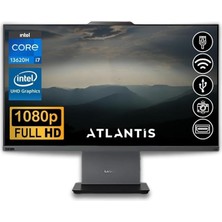 Thinkcentre Neo 50A 24 Gen 5 I7-13620H 32GB 512GB M.2 SSD 12SC000KTR Atl9 23.8 Fdos All In One Bilgisayar