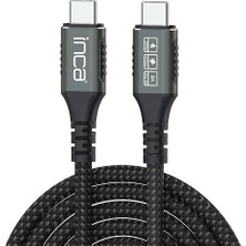 Misda Store Itct-40 Usb4 8K@60Hz Thunderbolt 4/3 40 Gbps PD240W Type-C To Type-C Kablo-0.8m USB 4, 40GBPS Veri Aktarım Kapasitesi Gan Şarj Cihazı ve Tüm USB C Tipi Cihazlar