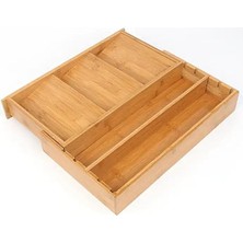 Misda Store Bambu Çekmece Düzenleyici, Kaşıklık Organizer