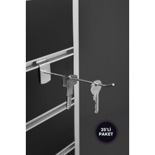 Modern Raf Kanallı Panoya Anahtar Kancası 15 Cm-Galveniz